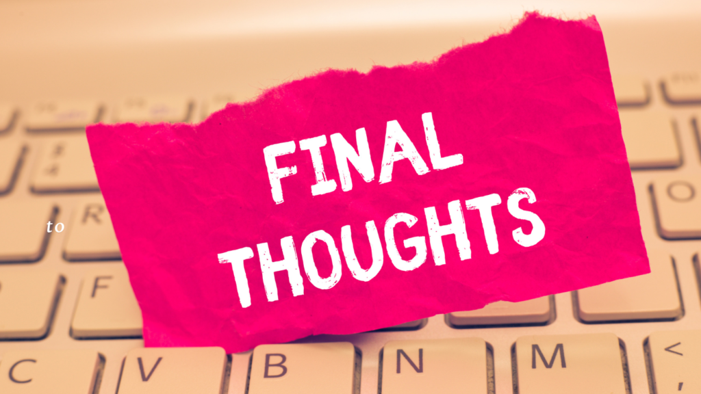 Final Thoughts - RBC Wealth